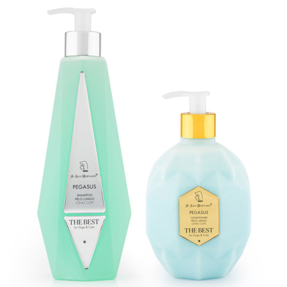 Iv San Bernard ISB The Best Line набор Pegasus шампунь для длинной шерсти 550 мл, кондиционер 120 мл + парфюм 2 мл в подарок