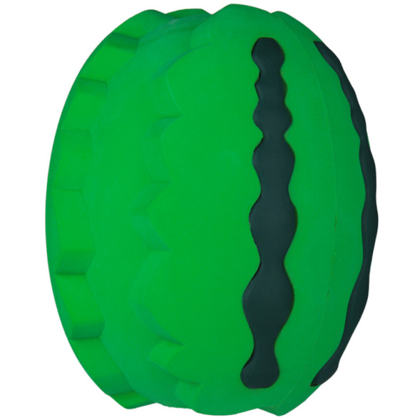 Mr.Kranch игрушка для собак Арбуз, с ароматом курицы, зеленый, 15 см