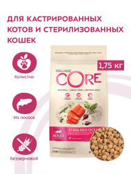 Wellness Сore сухой корм для стерилизованных кошек с лососем 1,75 кг