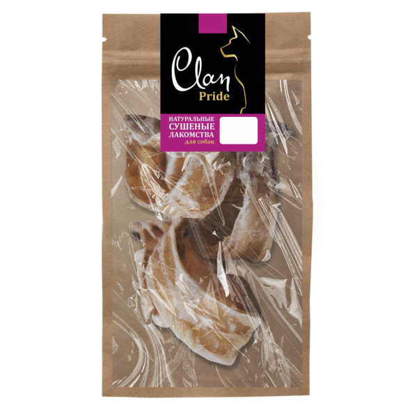 Clan Pride лакомство для собак сушеное Трахея говяжья колечки - 35 г