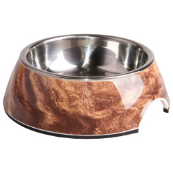 SuperDesign миска на меламиновой подставке, 160 мл, коричневый мрамор