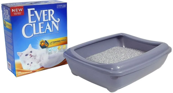 Ever Clean Litter Free Paws наполнитель комкующийся для длинношерстных кошек и котят - 10 л