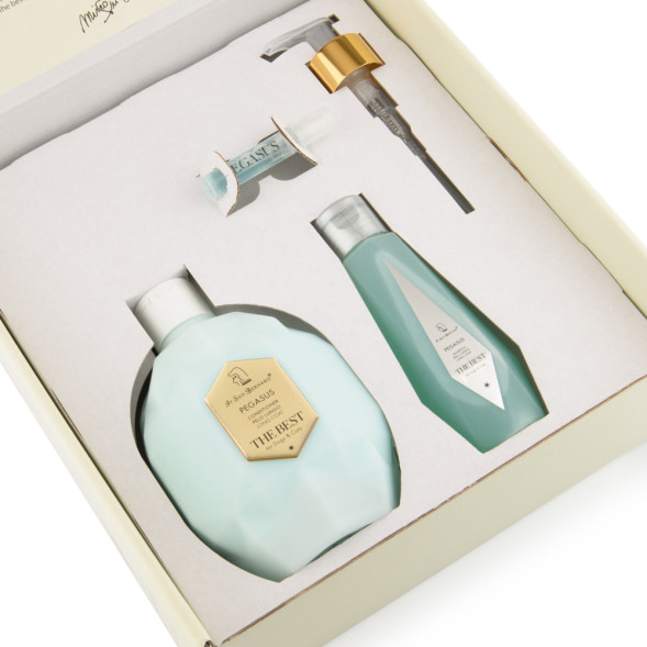 Iv San Bernard ISB The Best Line набор Pegasus кондиционер для длинной шерсти 500 мл, шампунь 120 мл + парфюм 2 мл в подарок