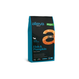 Alleva Natural Adult Fish &amp;amp; Pumpkin Mini сухой корм для взрослых собак с рыбой и тыквой - 2 кг