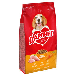 Дарлинг сухой корм для взрослых собак с птицей и овощами - 2 кг