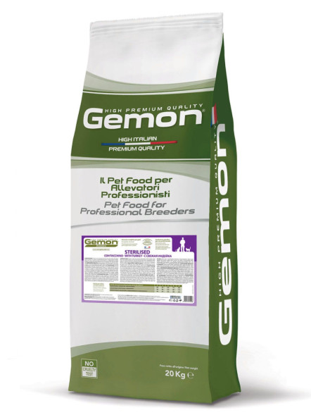 Gemon Cat Sterilised сухой корм для стерилизованных кошек с индейкой 20 кг