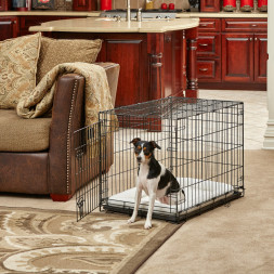 Лежанка MidWest Pet Bed для собак и кошек флисовая 77х52 см, белая