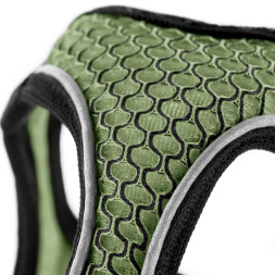 Hunter шлейка для собак Hilo Comfort 33-36 см, сетчатый текстиль, оливковая