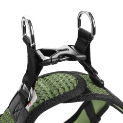 Hunter шлейка для собак Hilo Comfort 33-36 см, сетчатый текстиль, оливковая