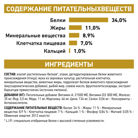 Royal Canin Urinary S/O Moderate Calorie Feline сухой корм для кошек при заболевании мочевыделительной системы - 7 кг (Россия)