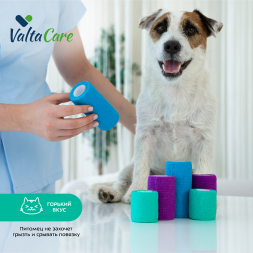 Valta Care Premium бинт самофиксирующийся c горьким вкусом, 5 х 450 см, зеленый