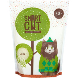 Smart Cat впитывающий силикагелевый наполнитель с ароматом сосны - 3,8 л (1,66 кг)