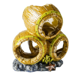 Glofish декорация для аквариума бочки маленькие S