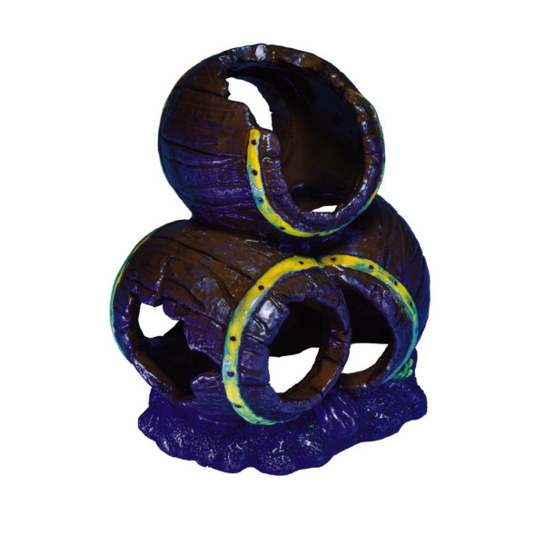 Glofish декорация для аквариума бочки маленькие S