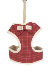 Camon шлейка для собак с поводком Scottish red красная, размер M