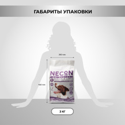 Necon No Gluten Senior &amp;amp; Light безглютеновый сухой корм для пожилых собак и собак с избыточным весом, со свининой и рисом - 3 кг