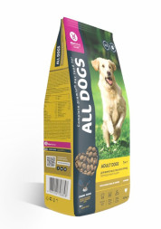 ALL DOGS сухой корм для взрослых собак с курицей - 2,2 кг
