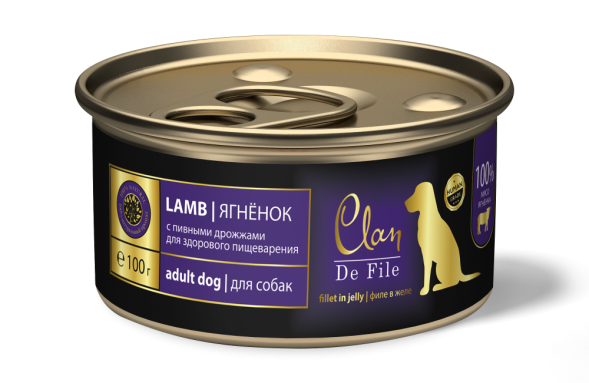Консервы Clan De File для собак с ягненком - 100 г