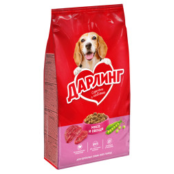 Дарлинг сухой корм для взрослых собак с мясом и овощами - 2 кг