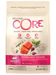 Wellness Сore сухой корм для стерилизованных кошек с лососем 300 г