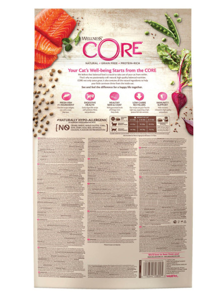 Wellness Core сухой корм для стерилизованных кошек с лососем 4 кг