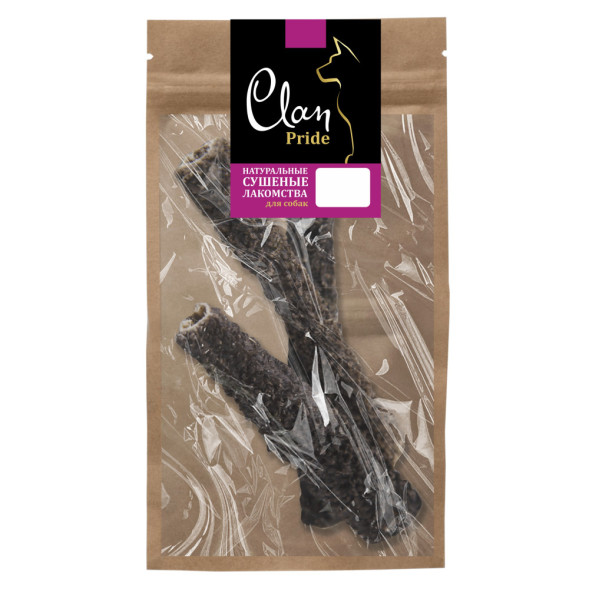 Clan Pride лакомство для собак сушеное Темный рубец - 100 г