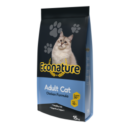 Econature Adult Cat Chicken Formula сухой корм для кошек с курицей - 15 кг