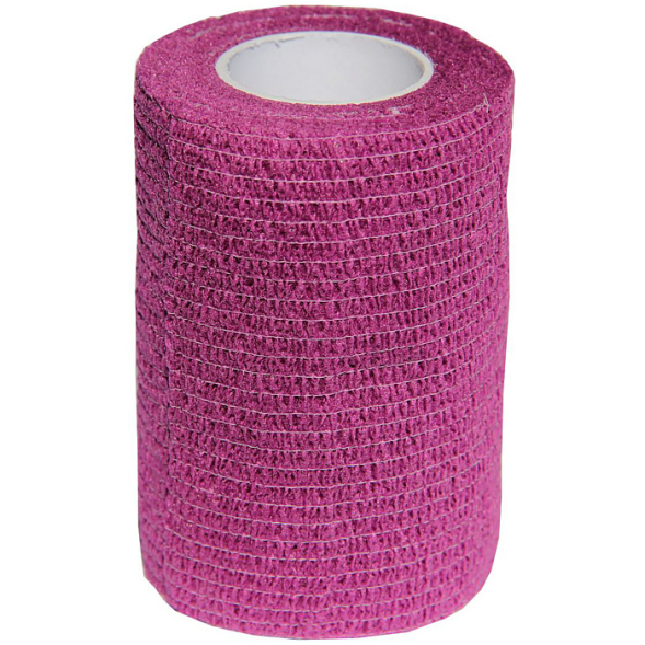 Valta Care Premium бинт самофиксирующийся c горьким вкусом, 7,5 х 450 см, фиолетовый