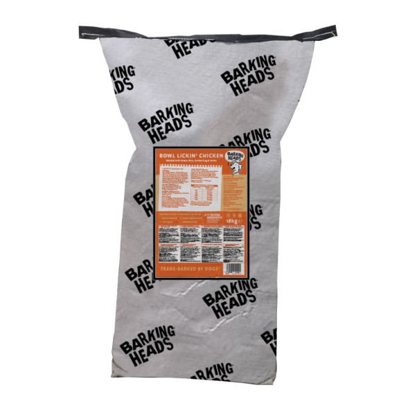 Barking Heads До последнего кусочка сухой корм для взрослых собак с чувствительным пищеварением с курицей и рисом - 18 кг
