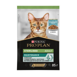 Pro Plan Sterilised паучи для стерилизованных кошек с океанической рыбой - 85 г х 26 шт