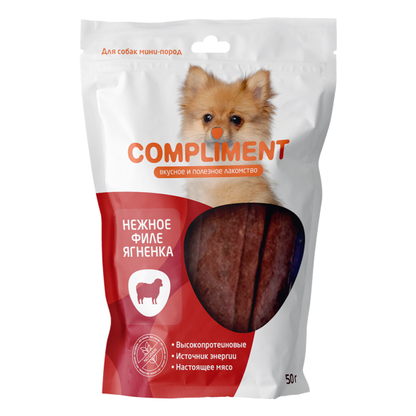 Compliment лакомство для собак мини-пород Нежное филе ягненка - 50 г