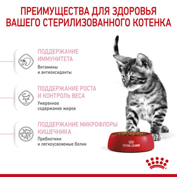 Royal Canin Kitten Sterilised сухой корм для стерилизованных котят - 2 кг