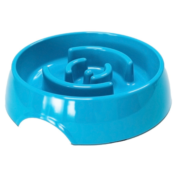 SuperDesign миска меламиновая для медленного поедания, 900 мл, синяя