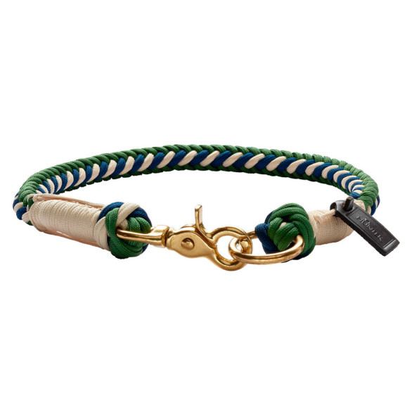 Hunter Tinnum 50 oшейник для собак, M-L (50 см), синий с зеленым