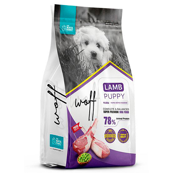 Woff Puppy сухой корм для щенков с ягненком - 2,5 кг