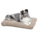 Лежанка MidWest Ombre для собак и кошек плюшевая с завитками 73х50 см, мокко