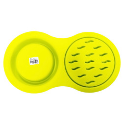 SuperDesign миска меламиновая для медленного поедания, 2х500 мл, желтая
