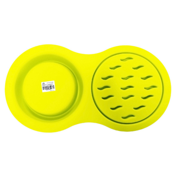SuperDesign миска меламиновая для медленного поедания, 2х500 мл, желтая