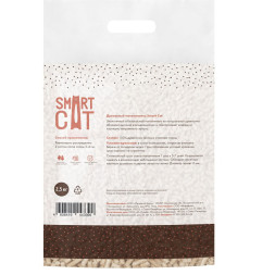 Smart Cat наполнитель древесный пеллеты 6 мм - 2,5 кг