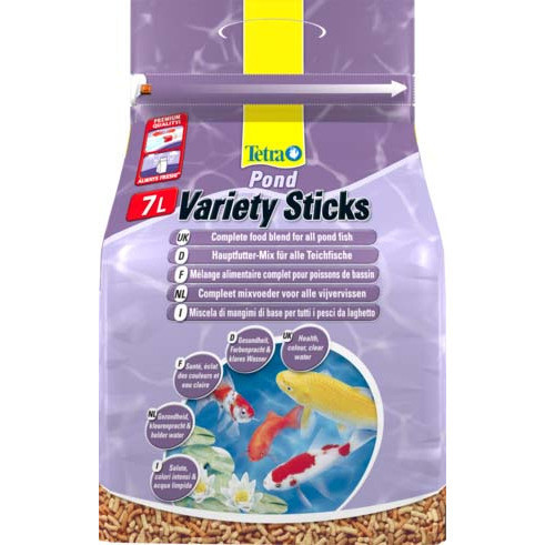 Tetra Pond Variety Sticks корм для прудовых рыб (3 вида палочек) 7 л
