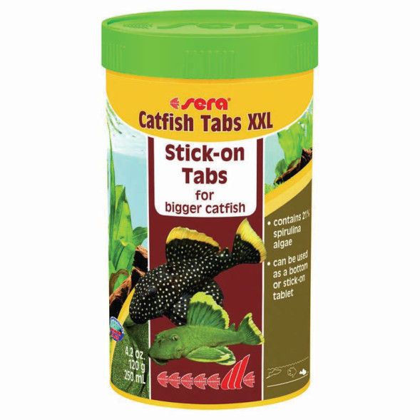 Sera Catfish Tabs XXL Корм для сомов прилипал - 120 г