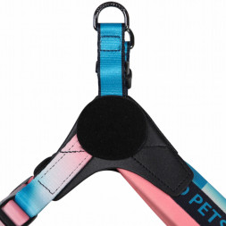 United Pets Complete me 1.5 - XS шлейка для собак, 34-42 см, розово-голубой тай-дай