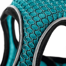 Hunter шлейка для собак Hilo Comfort 48-58 см, сетчатый текстиль, бирюзовая