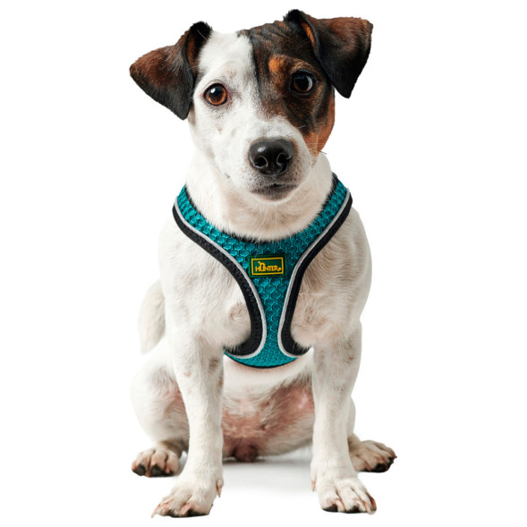 Hunter шлейка для собак Hilo Comfort 48-58 см, сетчатый текстиль, бирюзовая