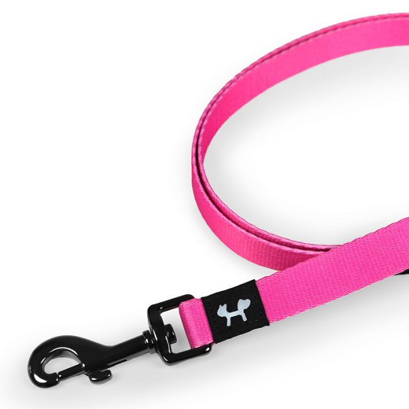 United Pets Complete me поводок для собак, 120 см, 25 мм, розовый с желтым