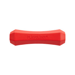 Playology SQUEAKY CHEW STICK хрустящая жевательная палочка для собак  с ароматом говядины, средняя, красный