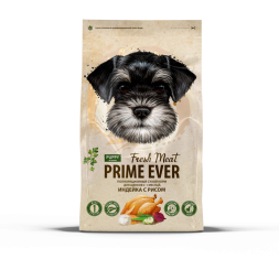 Prime Ever Fresh Meat Puppy полнорационный сухой корм для щенков с 1 месяца с индейкой и рисом - 2,8 кг
