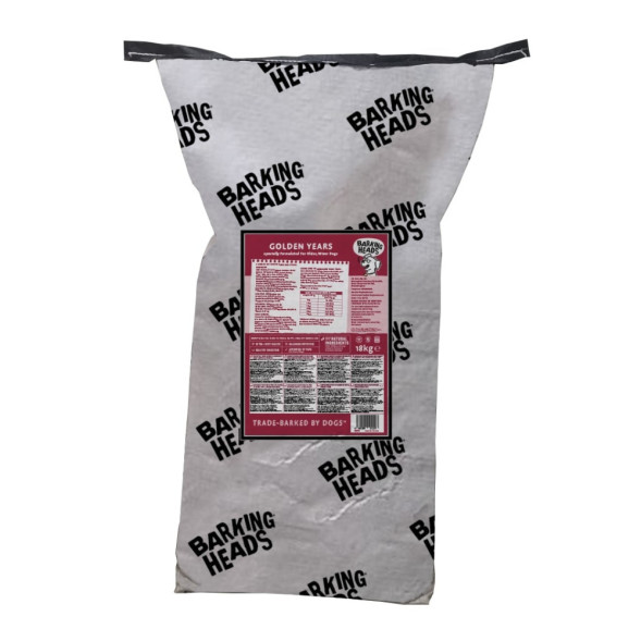 Barking Heads Золотые годы сухой корм для пожилых собак старше 7 лет с курицей и рисом 18 кг