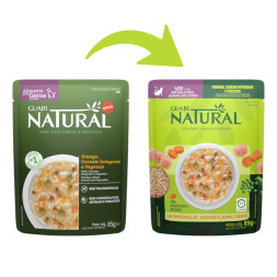 Guabi Natural Cat паучи для взрослых кошек курица, цельнозерновые злаки и овощи - 85 г x 18 шт