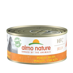 Almo Nature HFC консервы для взрослых кошек с курицей в желе - 150 г x 24 шт